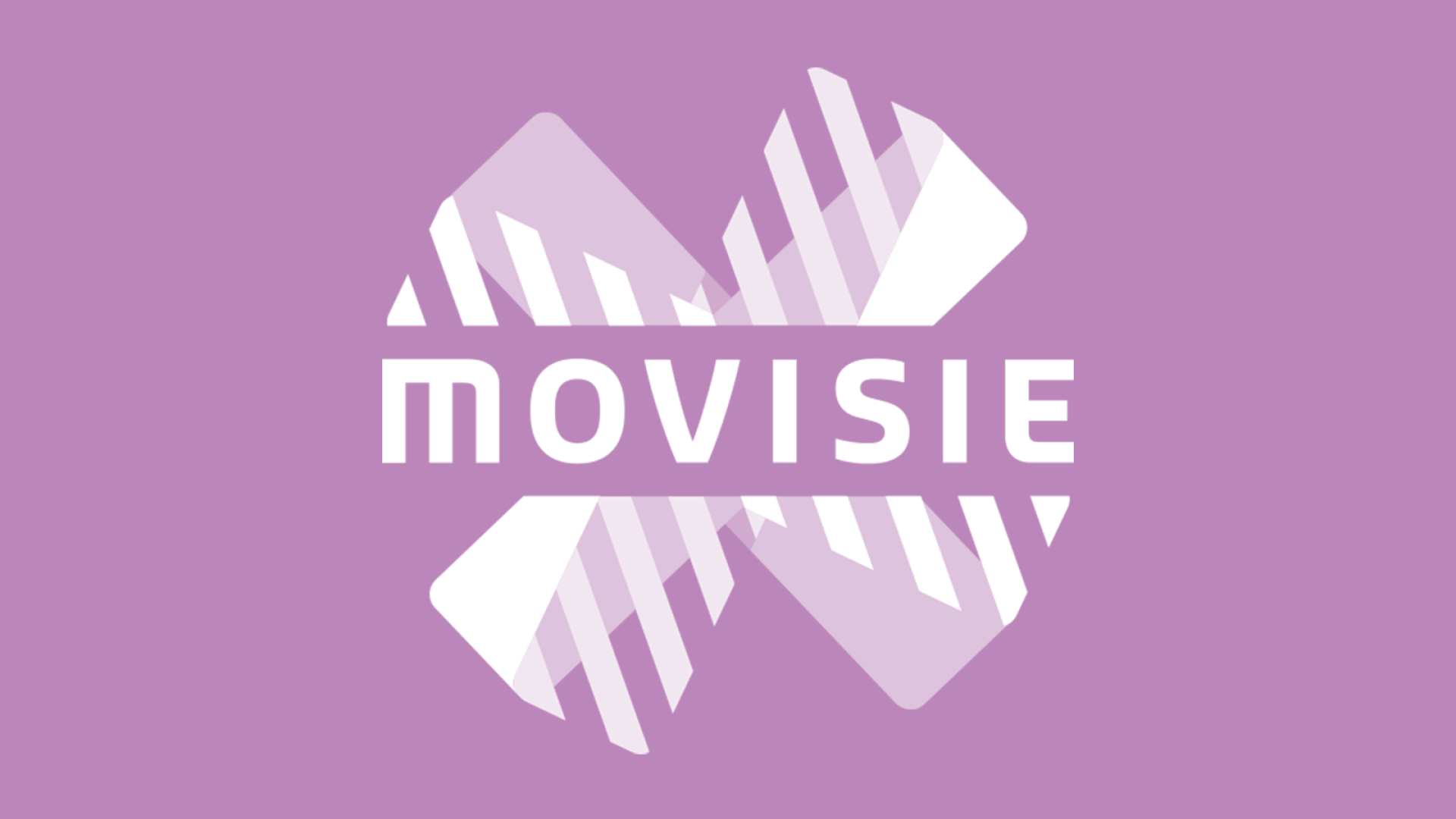 Logo Movisie wit op lila ondergrond