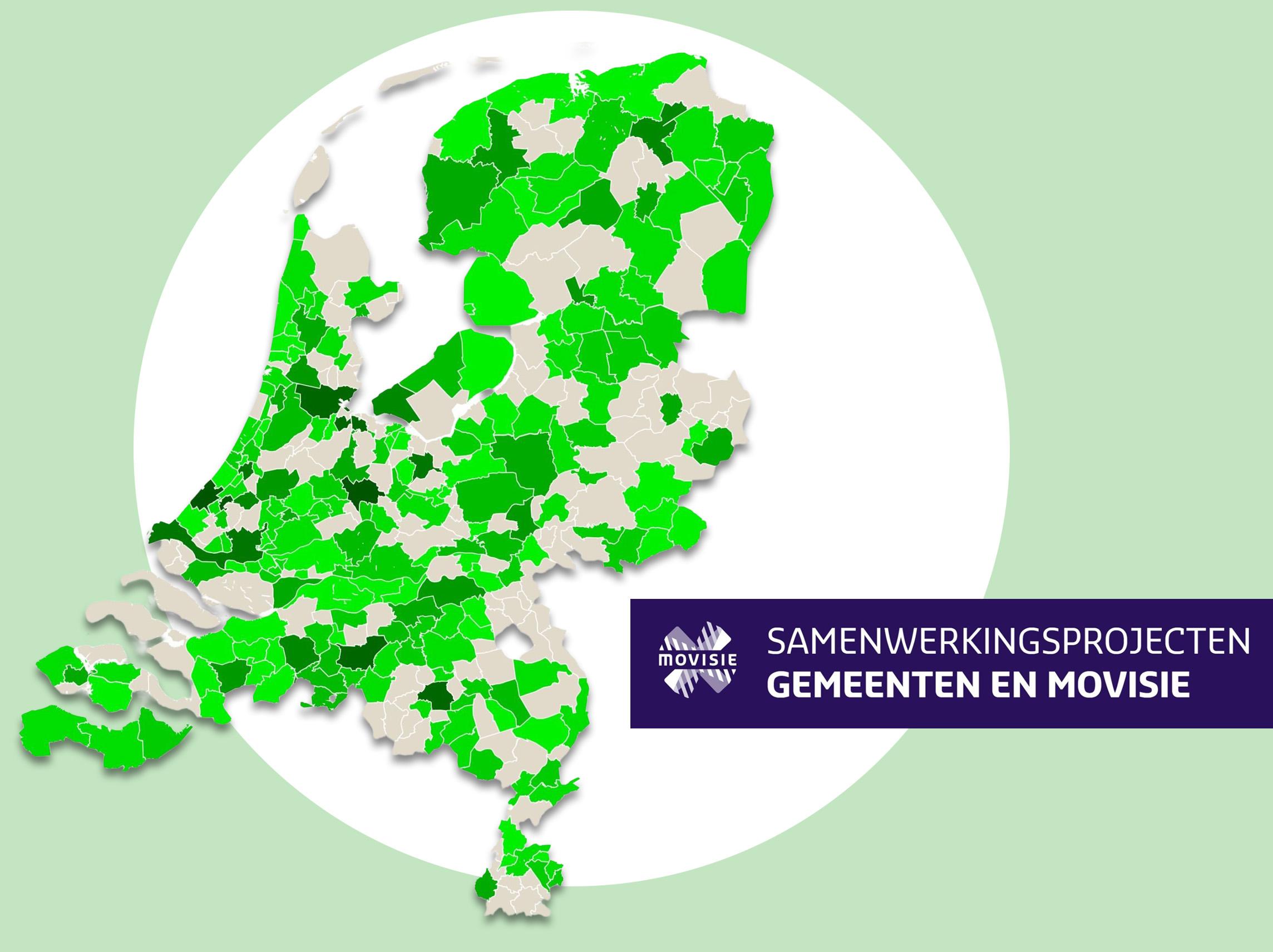 Projecten kaart in cirkel